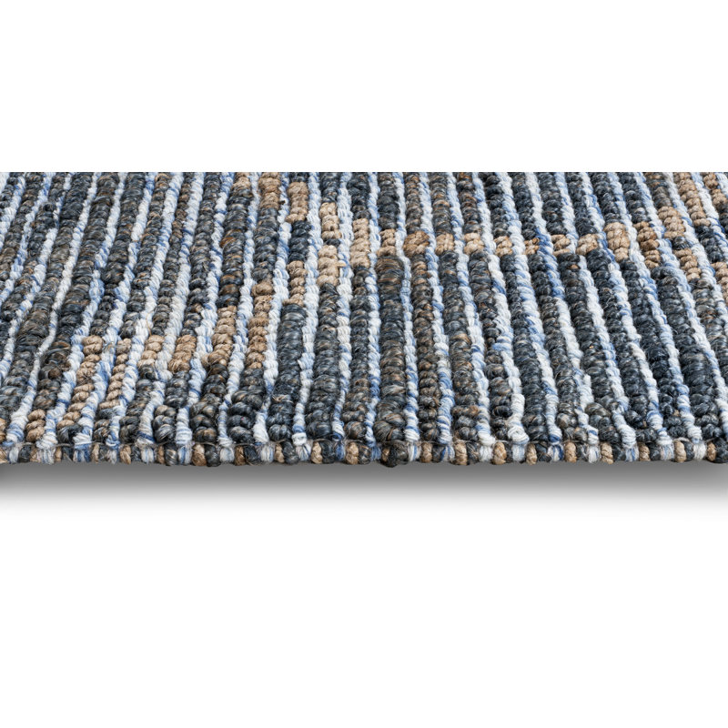 Tufty Home Handmade Flatweave Jute/Sisal Blue/Natural Rug Wayfair